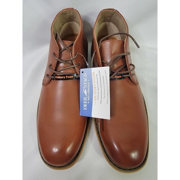 Dear Stags JAMES Brown Chukka Boot 902 Collection Deer Stags Mens James 2 Dress Chukka Boots Dark Brown 12W  main image 3